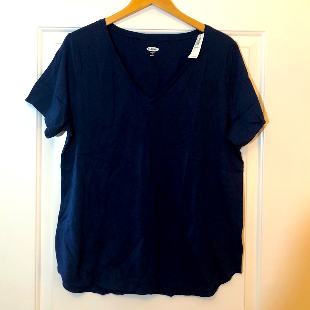 Old Navy XL navy blue relaxed fit tshirt NWT